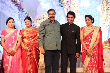 Hero Aadi Wedding Reception Photos